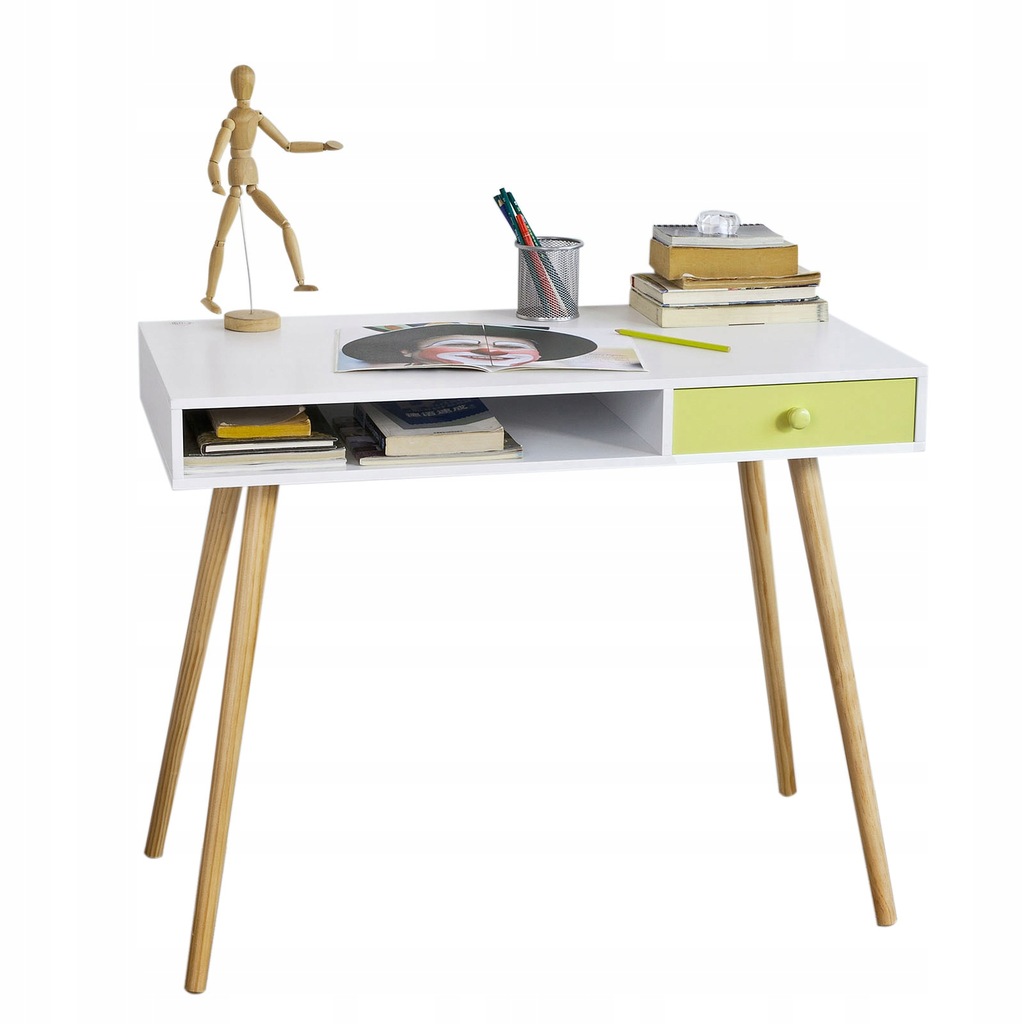 Купить SoBuy Стол с двумя ящиками FWT24-W: отзывы, фото и ...