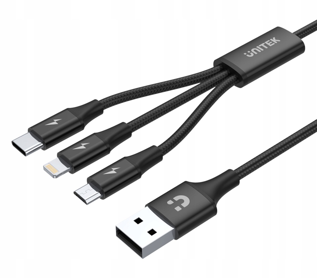 Купить Кабель Unitek USB-C Lightning Micro USB 3-в-1: отзывы, фото, характеристики в интерне-магазине Aredi.ru