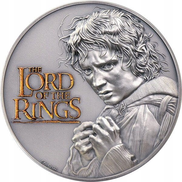 10$ Frodo - Władca Pierścieni 2 oz Ag999