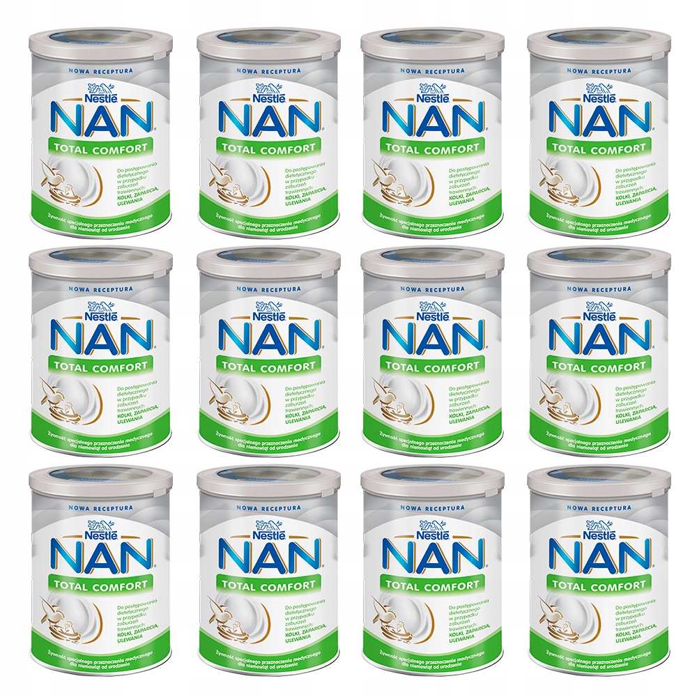 NESTLE NAN TOTAL COMFORT zaparcia 12x400g
