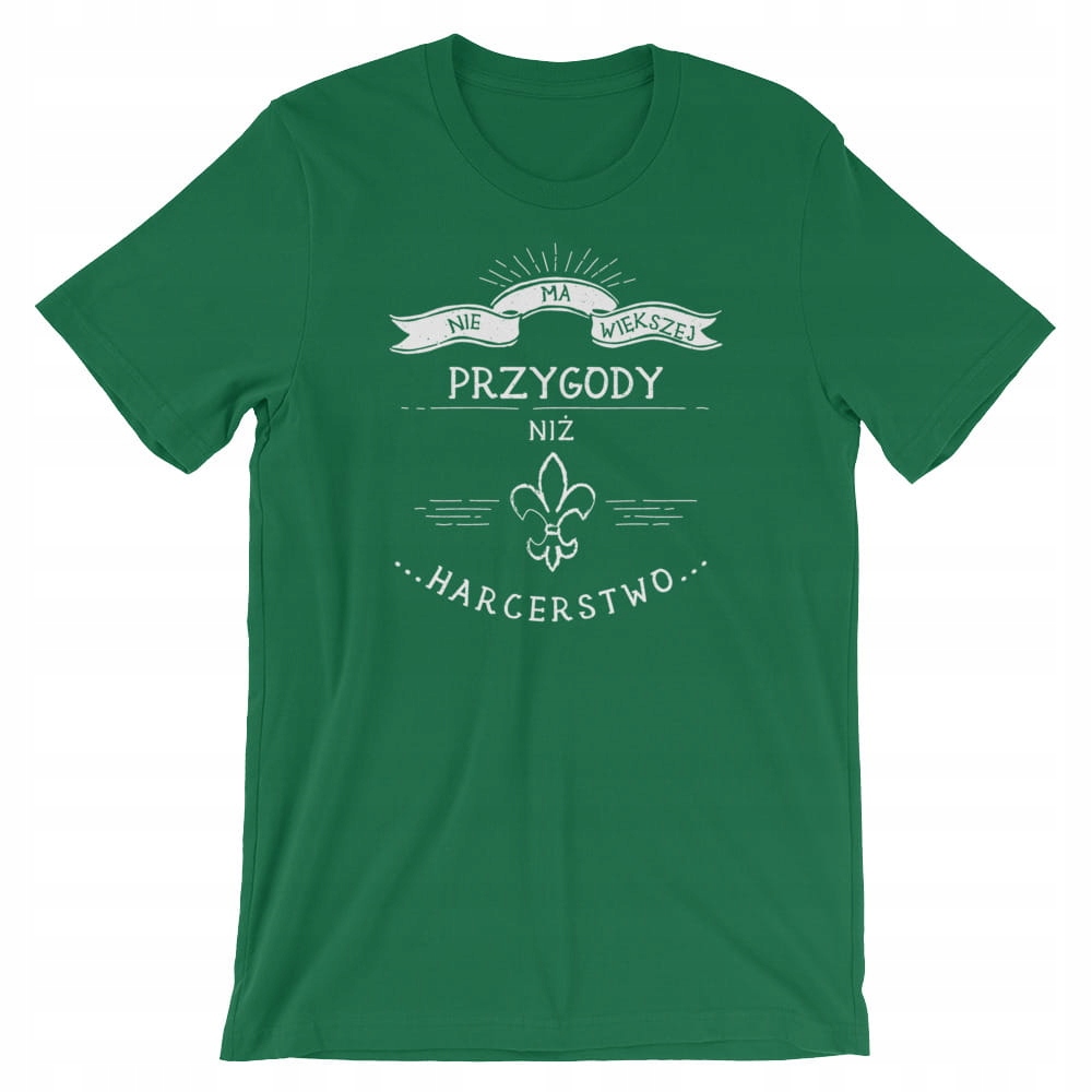 koszulka harcerska - PRZYGODA, zielona rozmiar XL