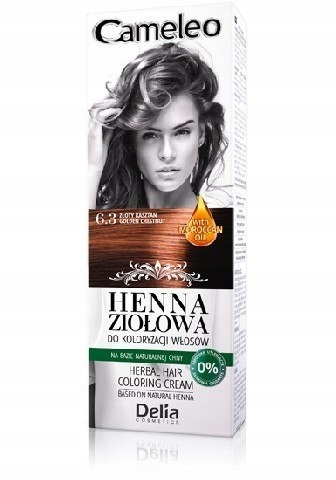 Delia Cosmetics Cameleo Henna Ziołowa nr 6.3 złoty