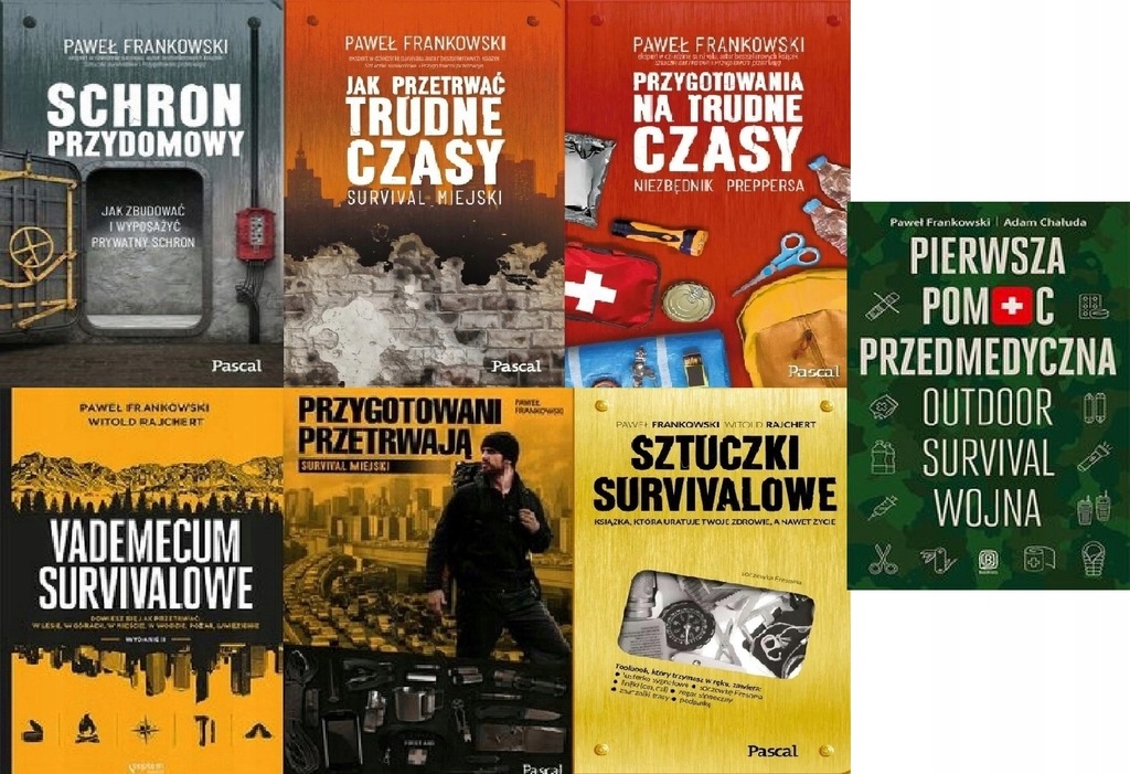 Pomoc outdoor survival Frankowski pakiet 7 książek