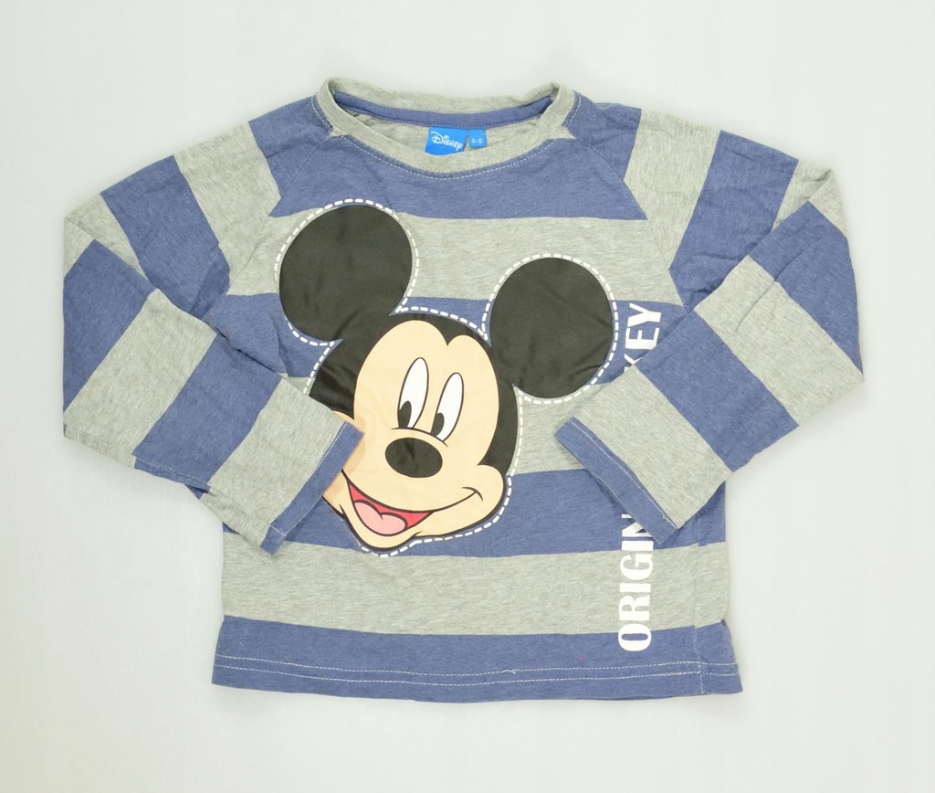 3-1308 BLUZKA W PASY Z MICKEY DISNEY 4-5 110cm