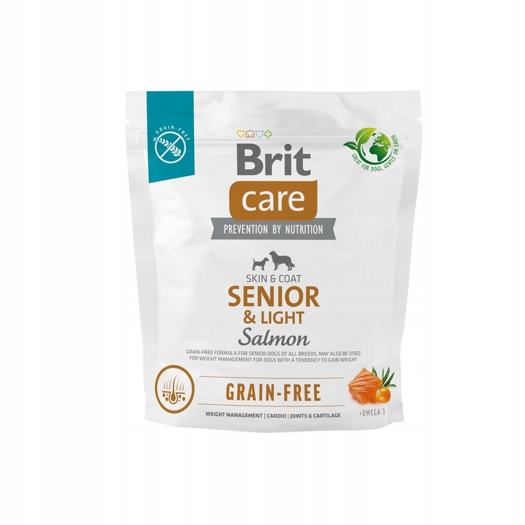 Brit Care Dog Grain-Free Senior&Light Salmon 1