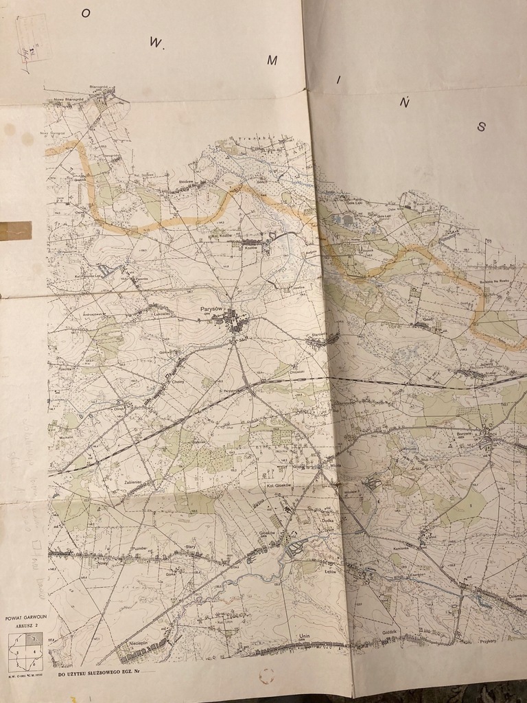 Mapa Powiat Garwolin Arkusz 2