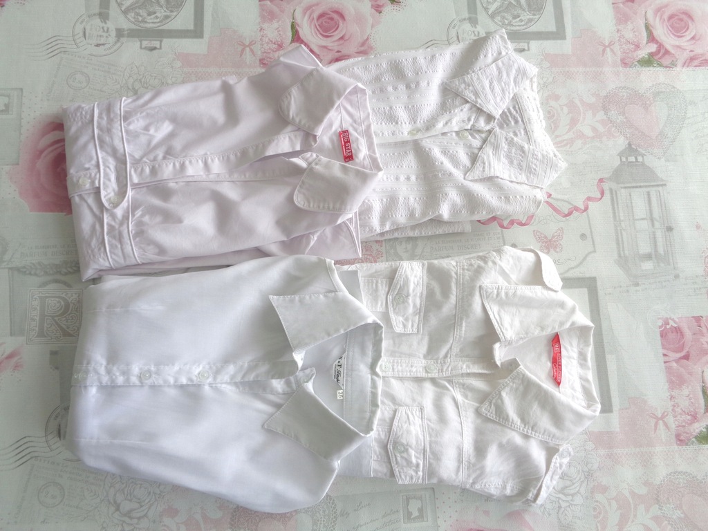 MEGA PAKA UBRAŃ Białe koszule BIG STAR XS/S 34/36