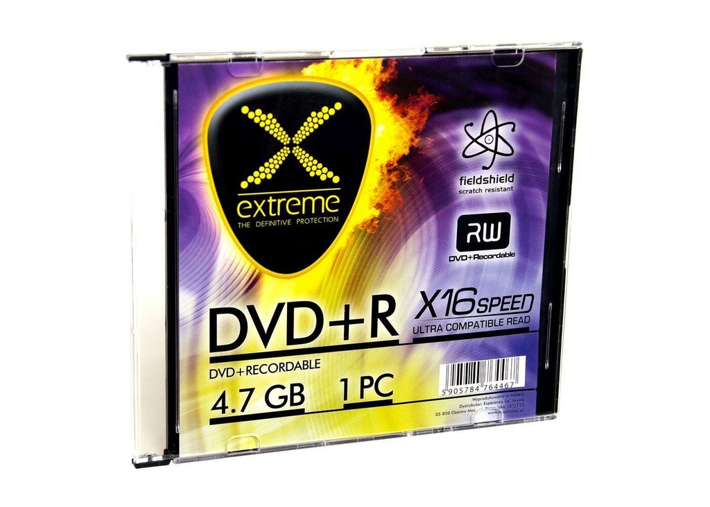 Extreme DVD-R 4,7 GB x16 - Slim 10