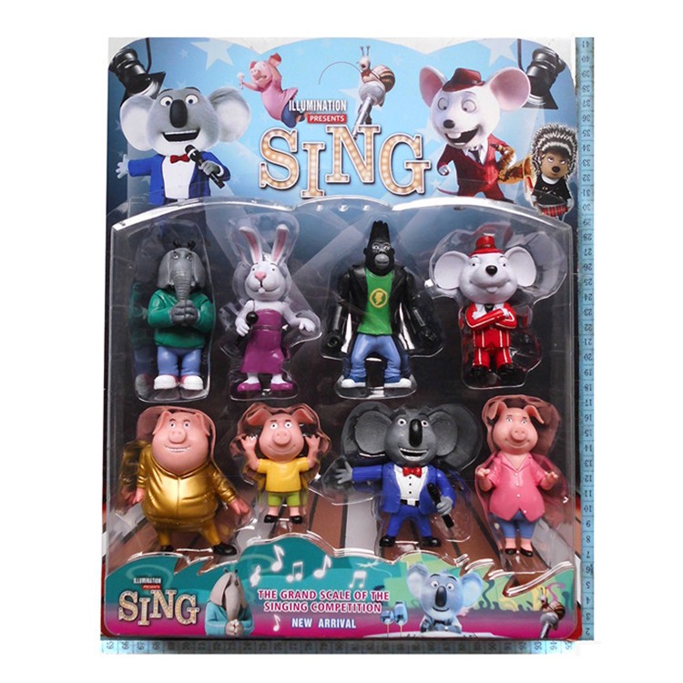 Figurki SING MOVIE BAJKA ZESTAW 8szt HIT NOWOŚĆ