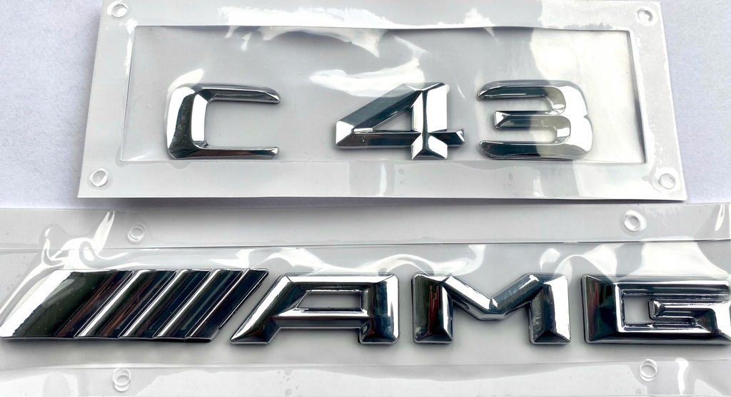 Mercedes C43 AMG emblemat znaczek logo chrom