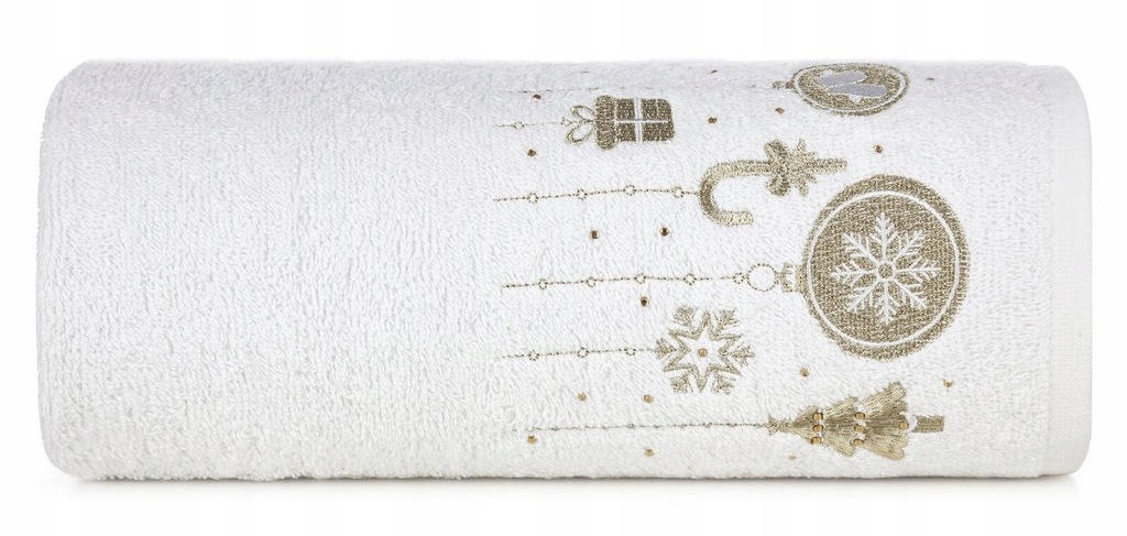Ręcznik świąteczny SANTA/19 50x90 biały