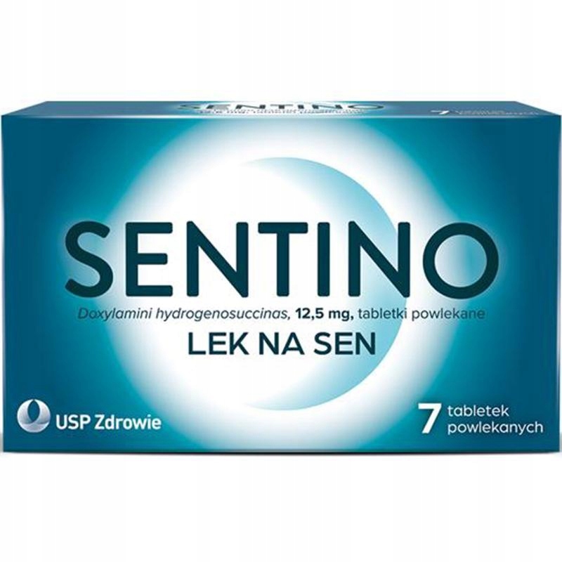 Sentino 12,5 mg, 7 tabletek powlekanych LEK na sen bezsenność