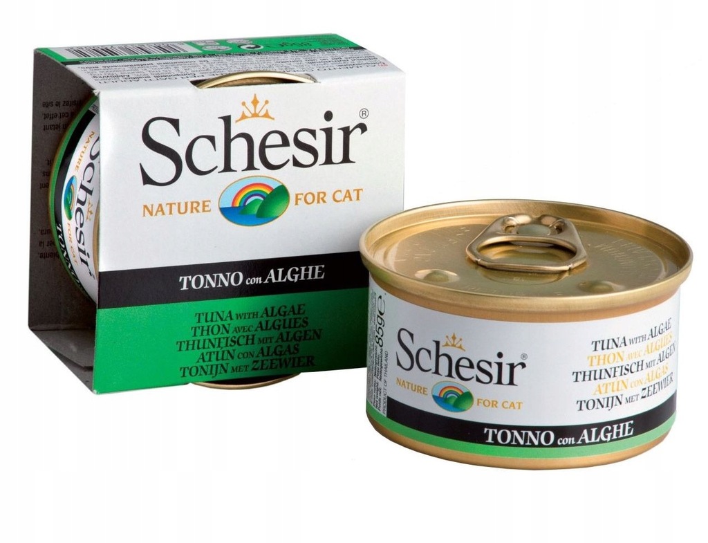 Schesir - puszka 85g - Tuńczyk z algami w galarecie
