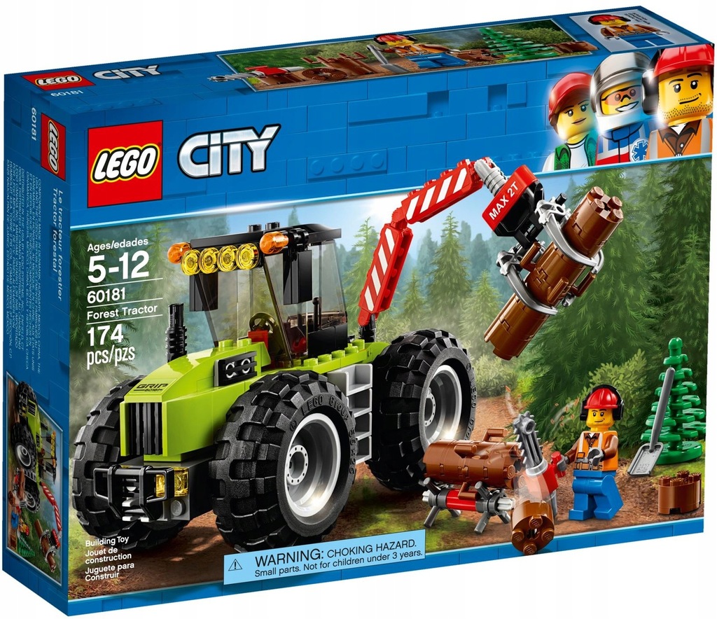 Купить LEGO CITY Лесной трактор 60181: отзывы, фото, характеристики в интерне-магазине Aredi.ru