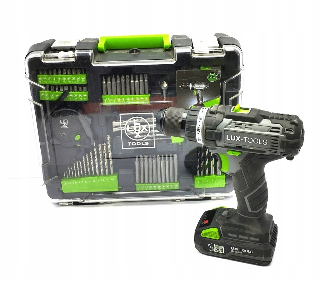 Wiertarkowkrętarka Lux Tools ABS20 Set 12670067982 oficjalne