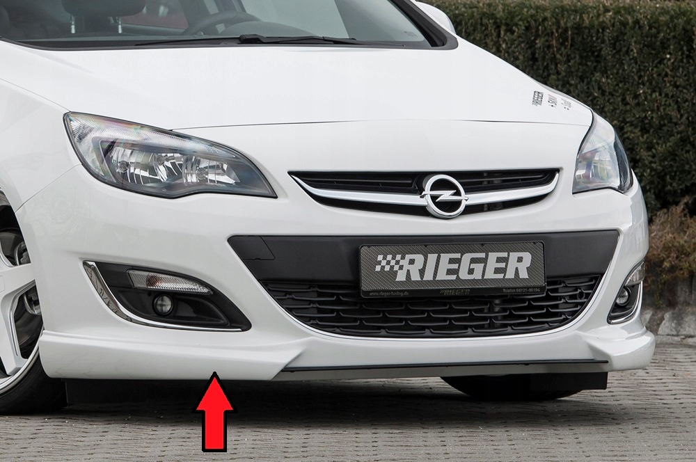 Dokładka zderzaka spojler hokej Opel Astra J 2012+