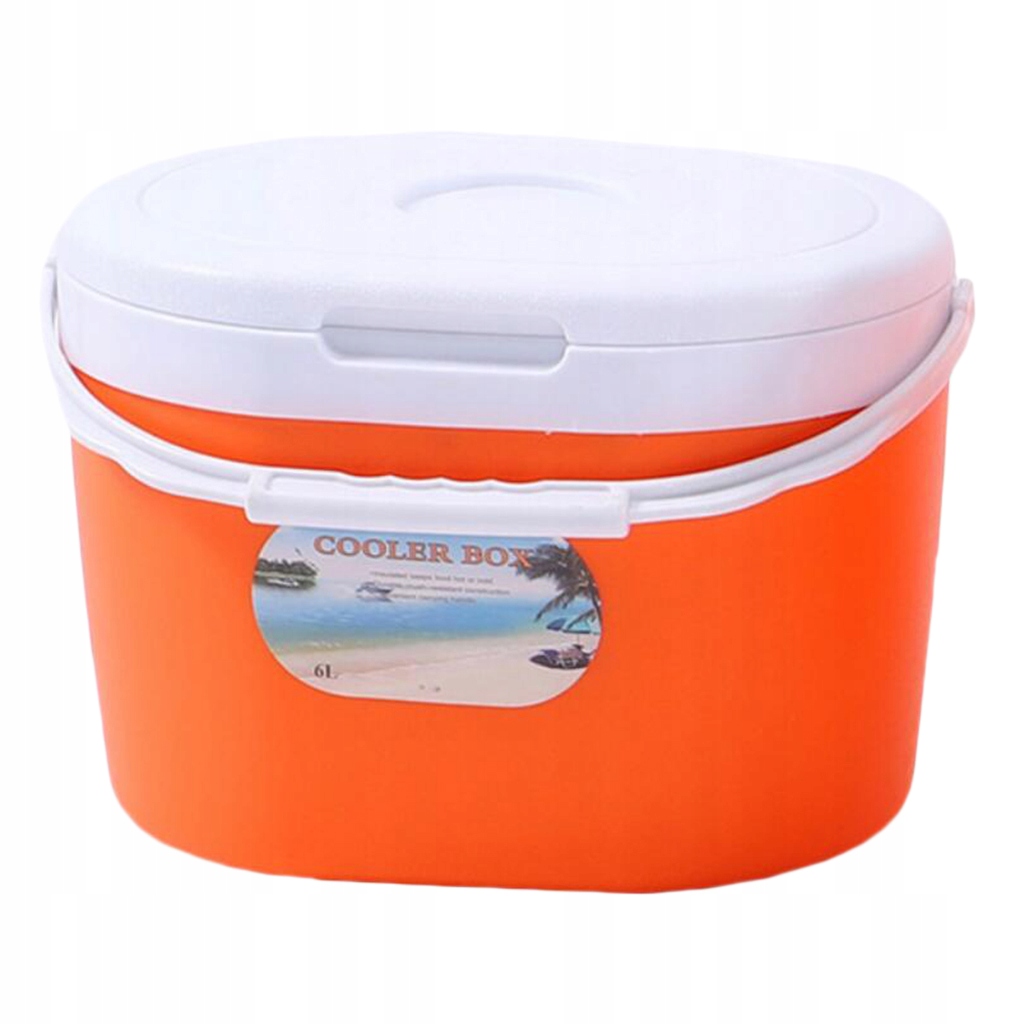 Outdoor Camping Cooler Box - Pomarańczowy 6L