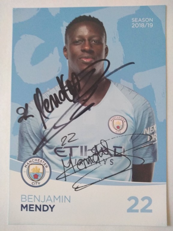 Benjamin Mendy  Manchester CityOryginalny autograf