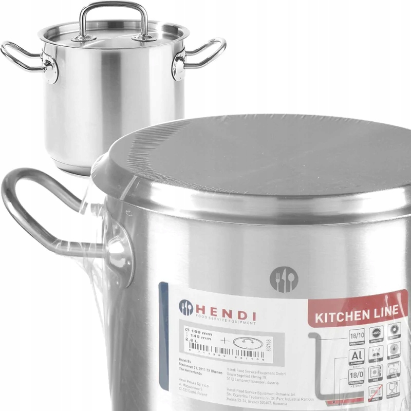 Garnek wysoki Kitchen Line z pokrywką 2,8 l śr.