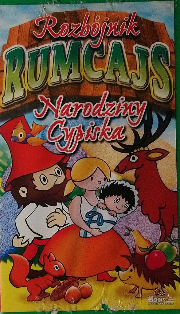Rozbójnik Rumcajs narodziny Cypiska Kaseta VHS SPK