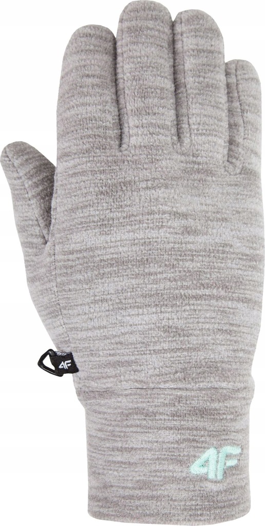 Rękawiczki dziecięce zimowe polarowe 4F szare M