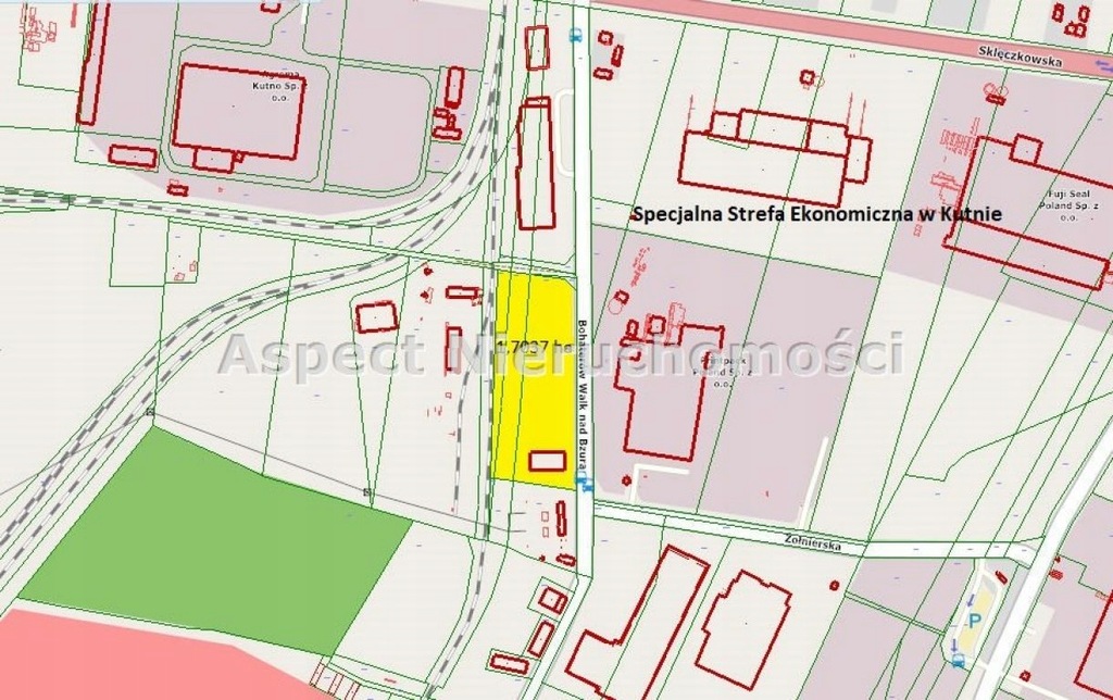 Fabryka, Kutno, Kutnowski (pow.), 675 m²