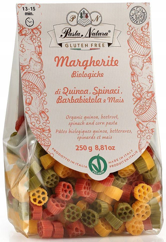 MAKARON KUKURYDZA 3 KOLORY MARGHERITE BG BIO 250 g - PASTA NATURA