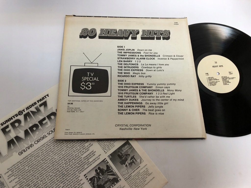 Купить Дженис Джоплин The Who 20 Heavy Hits --LP D1516 США: отзывы, фото, характеристики в интерне-магазине Aredi.ru