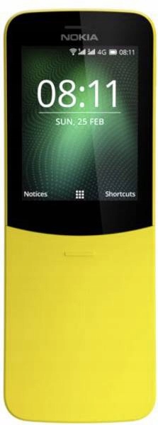 Telefon komórkowy Dual-SIM Nokia 8110 4G żółty