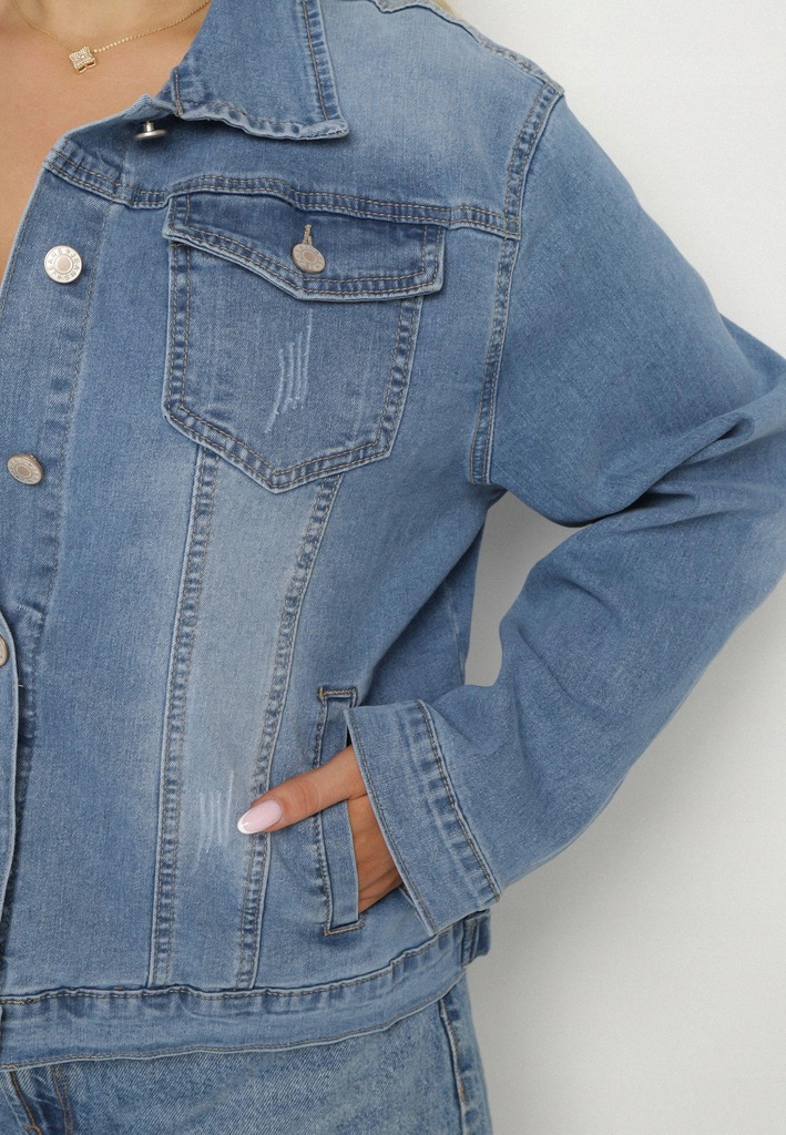 Born2Be Jasnoniebieska Kurtka damska M Jeansowe