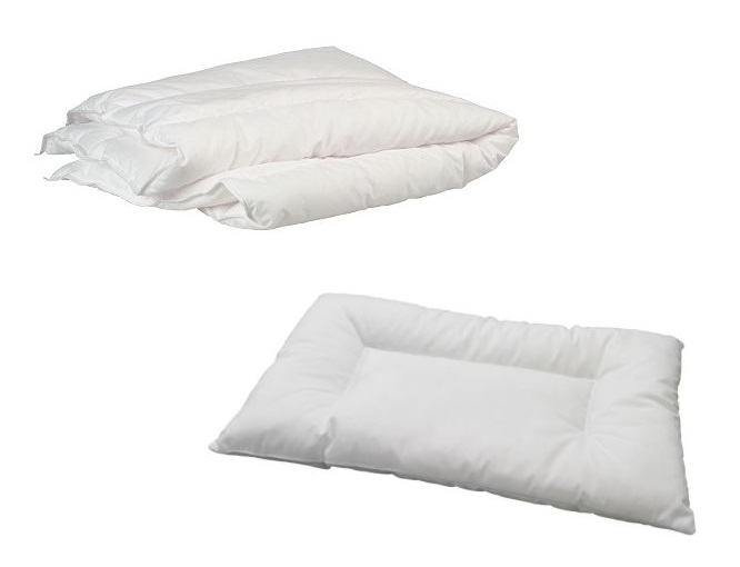 IKEA LEN kołdra i poduszka do łóżeczka komplet