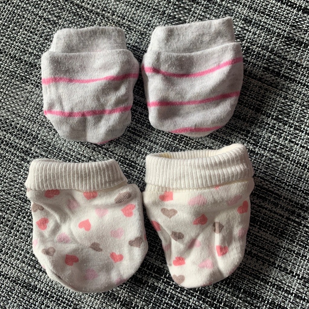 Łapki niedrapki dla niemowlaka rękawiczki 3 wzory