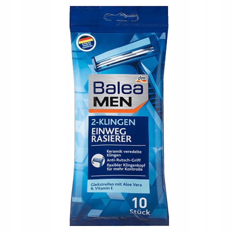 BALEA MASZYNKI DO GOLENIA MEN 2-OSTRZA 10 Sztuk DE