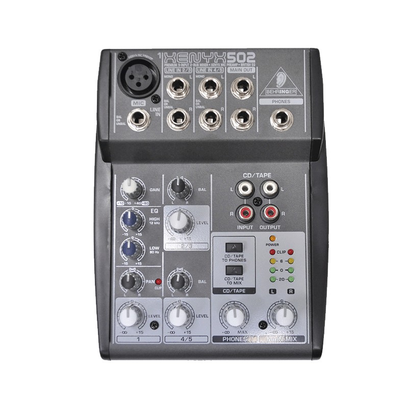 BEHRINGER XENYX 502 Mikser 5kanałowy + PHANTOM 7300959045 oficjalne archiwum Allegro