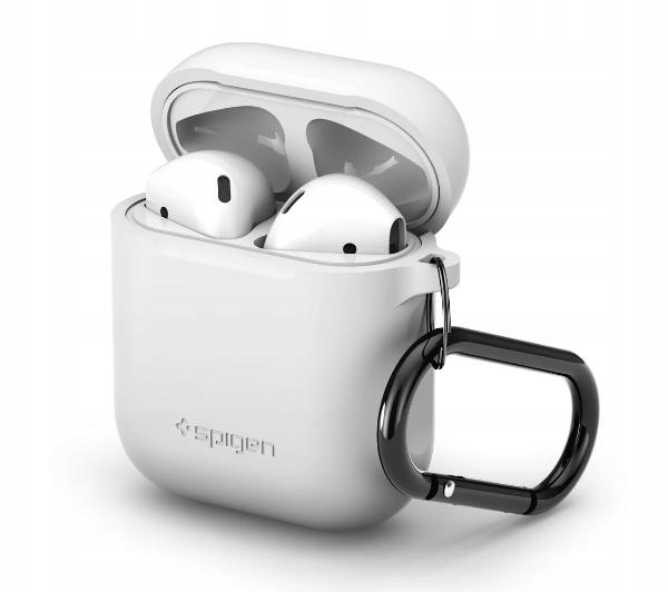 Etui Spigen Silicone Case Białe do Apple Airpods