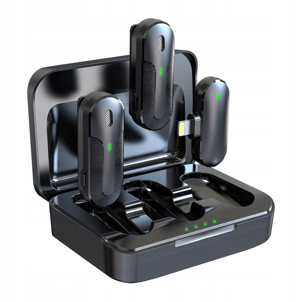 Devia mikrofon do telefonu Kintone Lightning bezprzewodowy podwójny krawato