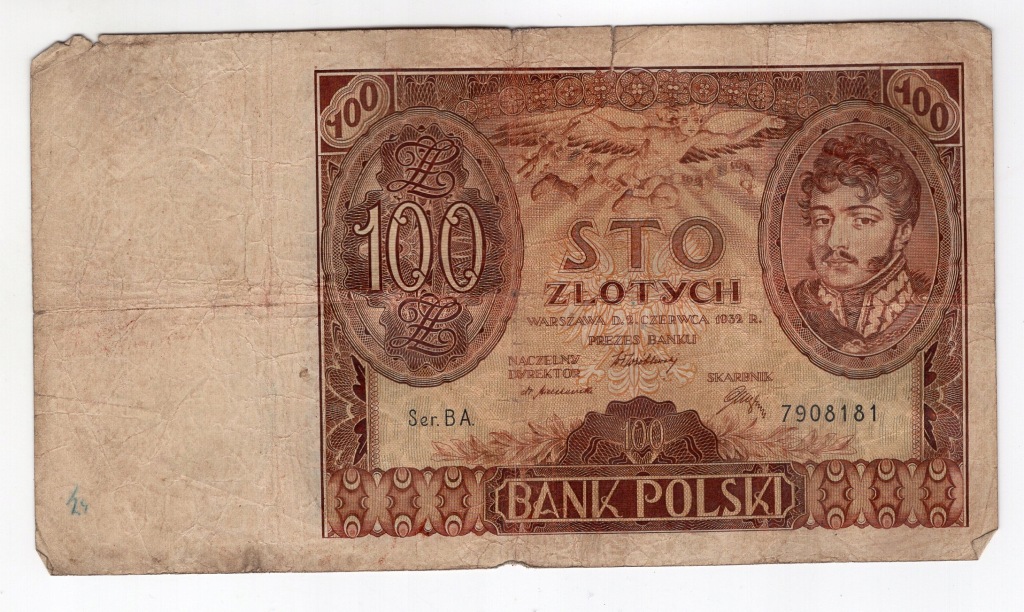 100 złotych 1932 Ser. BA. 7908181