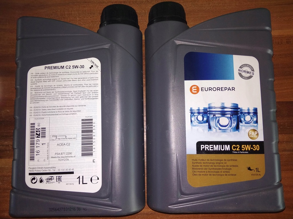 Olej Eurorepar Premium C2 5W30 1L Fap Citroen - 7849545460 - oficjalne ...