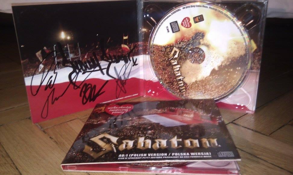 Singiel Sabaton 40-1 AUTOGRAFY !!!