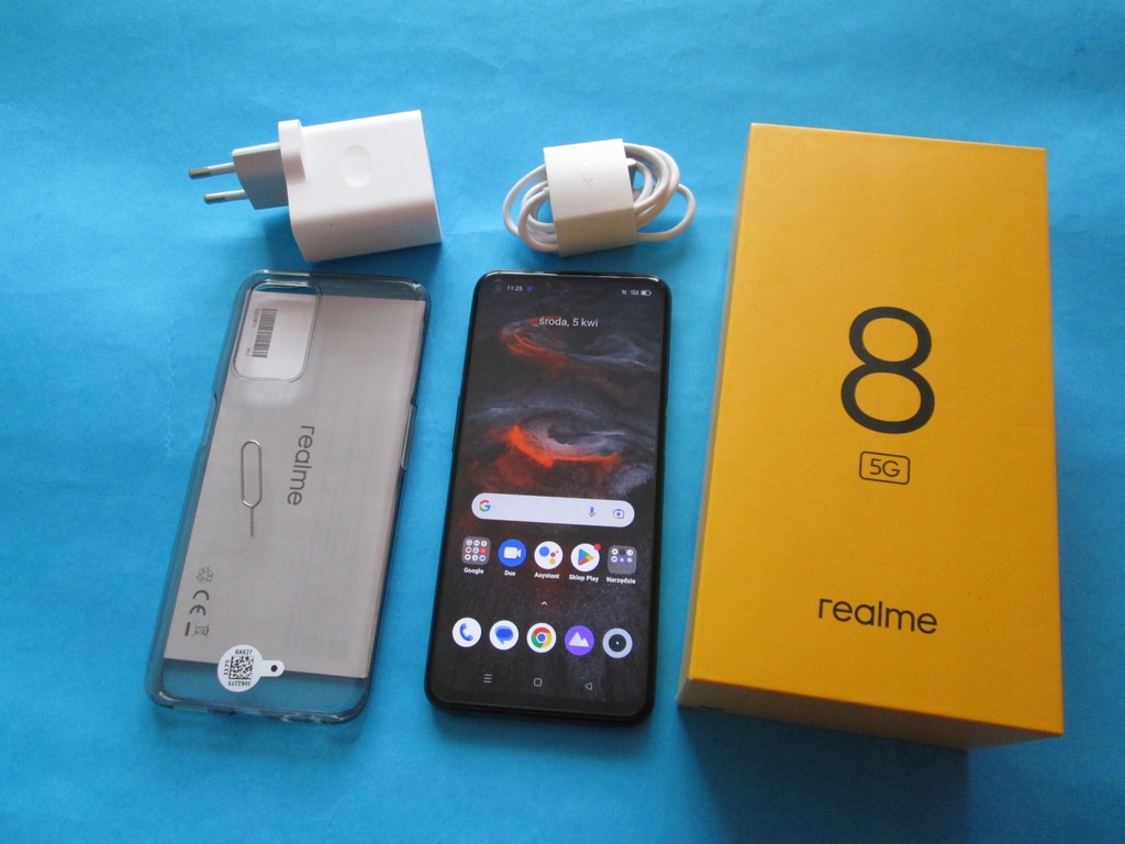 REALME 8 5G-4GB/64 GB IGŁA STAN-PEŁEN ZESTAW >>>