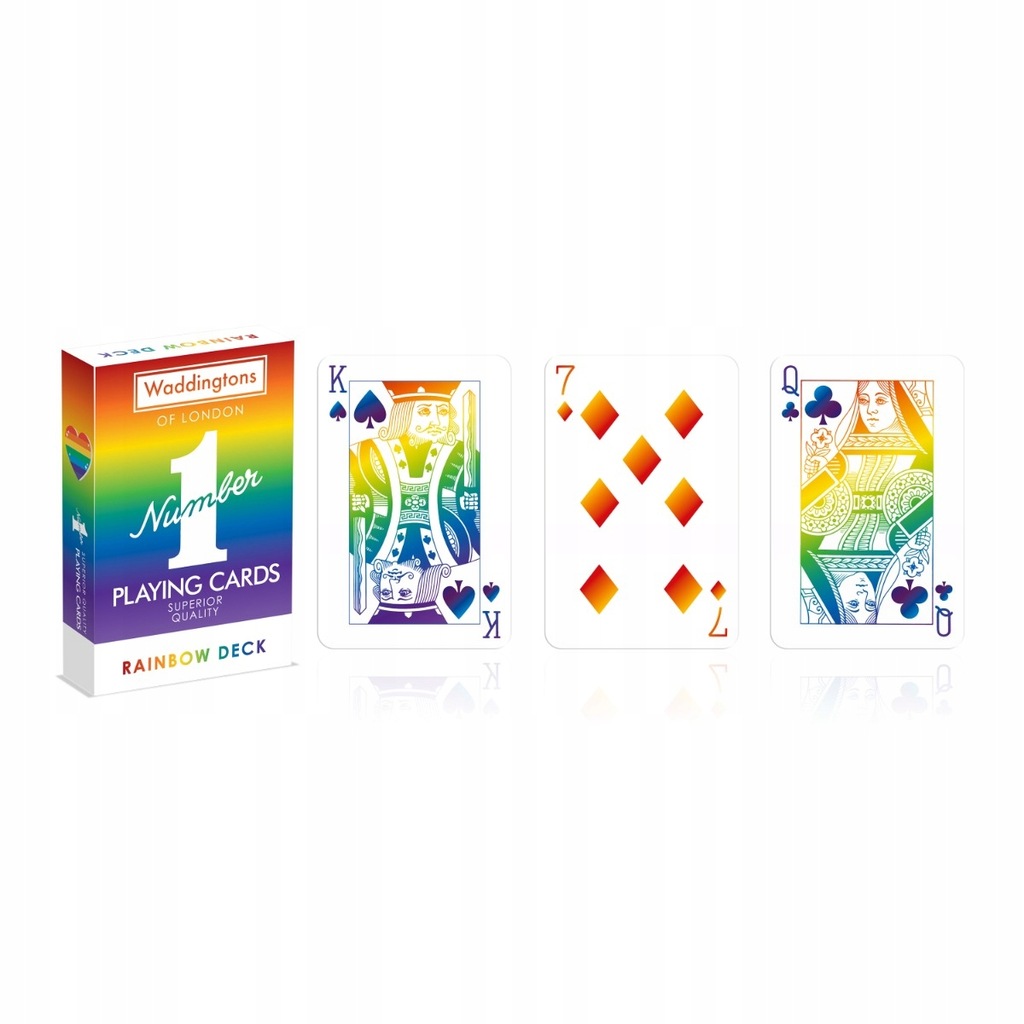 Gra karciana Karty do gry WADDINGTON Rainbow Tęcza