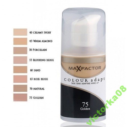 Купить крем макс фактор. Max Factor тональный Colour adapt. Макс фактор тональный колор адапт 70. Макс фактор адаптер тональный крем. Тональный крем Макс фактор слоновая кость.