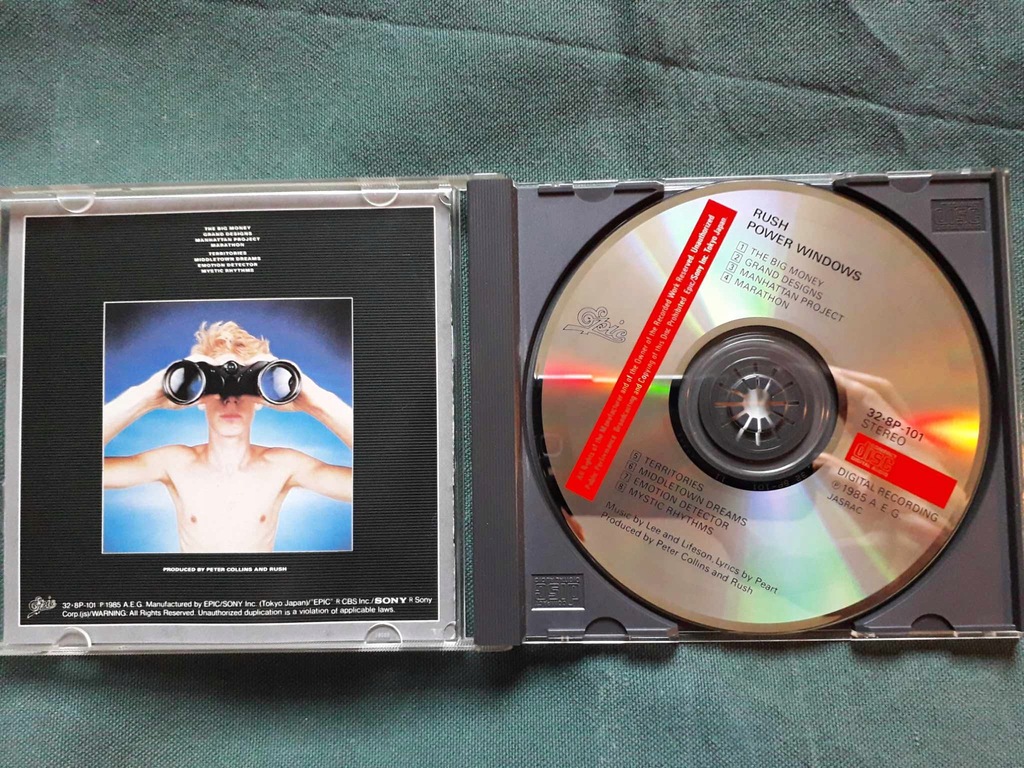 RUSH Power Windows JAPAN IDEAŁ / Genesis Marillion Tool King Crimson