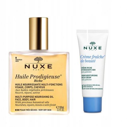 Nuxe Huile Prodigieuse RICHE 100ml + Creme 15 ml