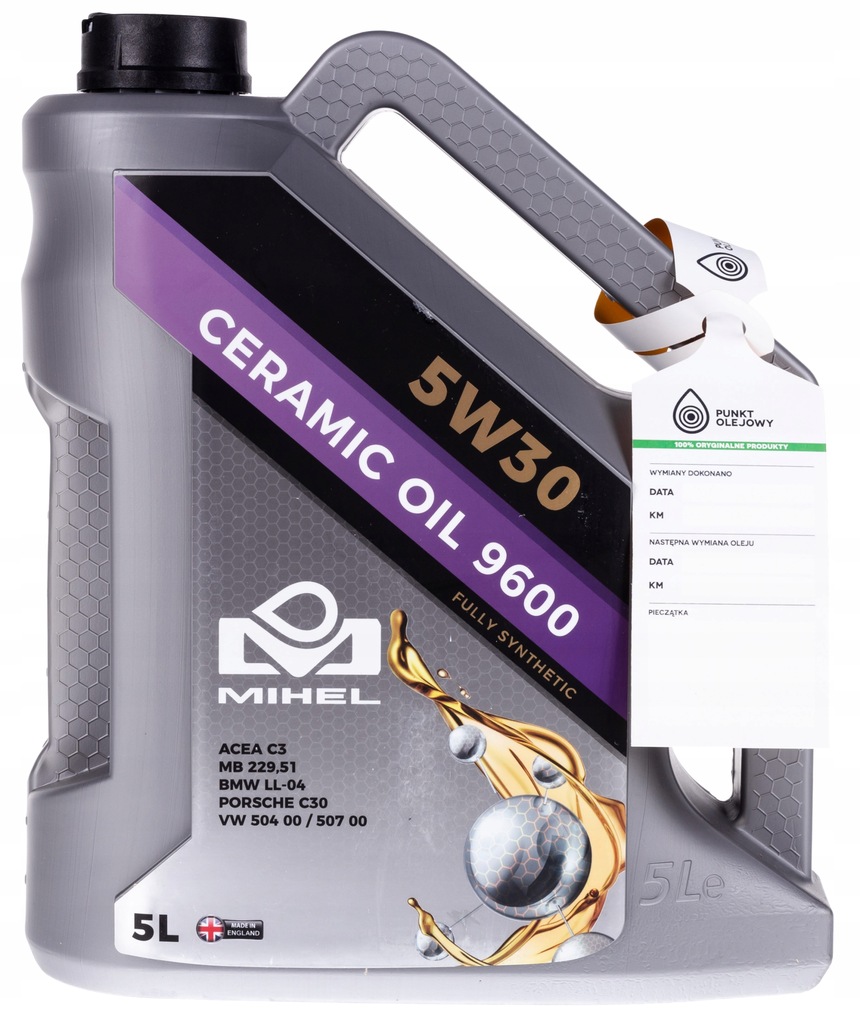 MIHEL Ceramic Oil 9600 5W30 5L CERAMICZNY 9289261854 oficjalne