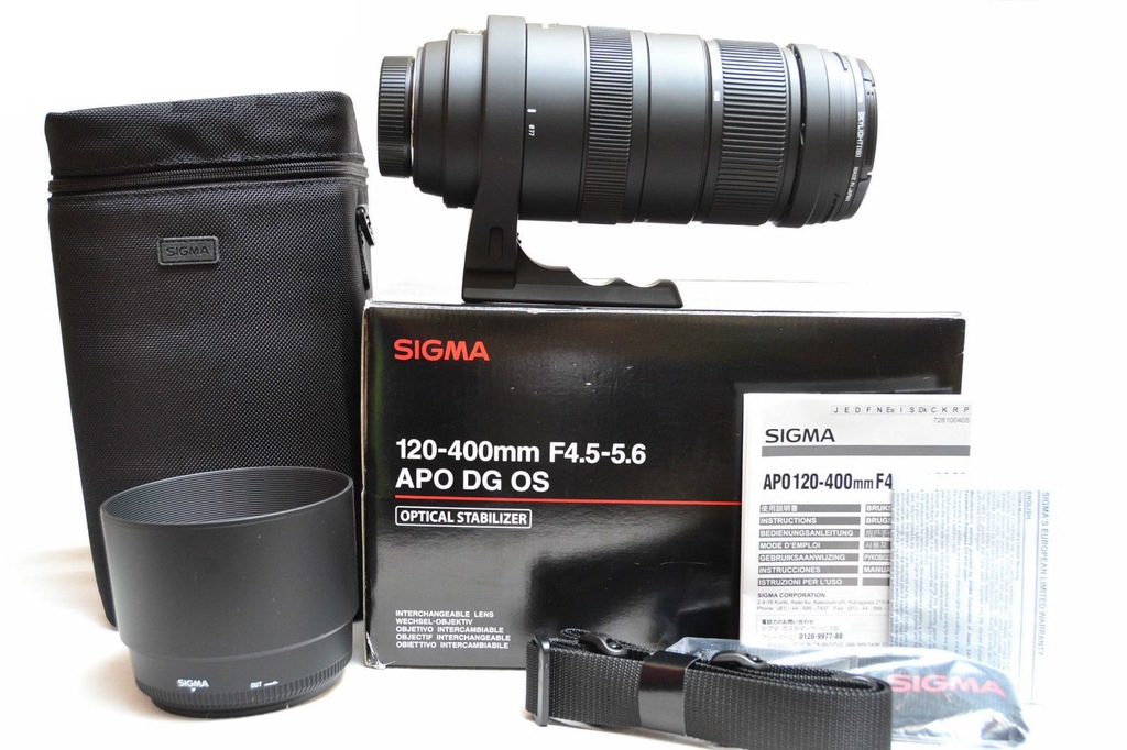 Sigma 1 400 Mm F 4 5 5 6 Apo Dg Os Hsm Sony Fv Oficjalne Archiwum Allegro