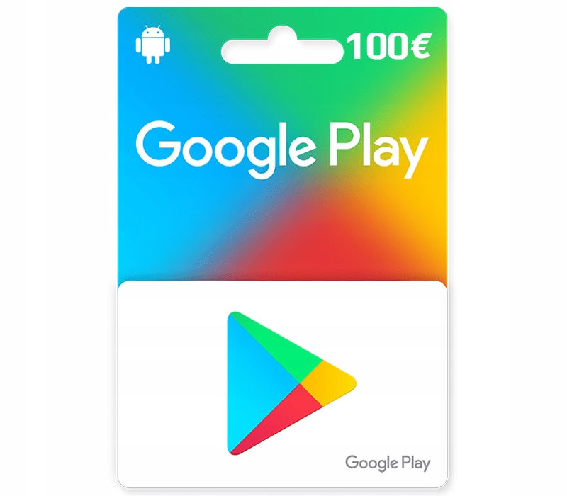 Karta doładowanie kod Google Play 100 EURO EUR