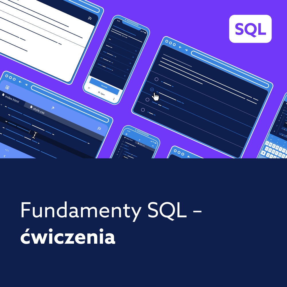 Kurs SQL - ćwiczenia - certyfikat automat 24/7