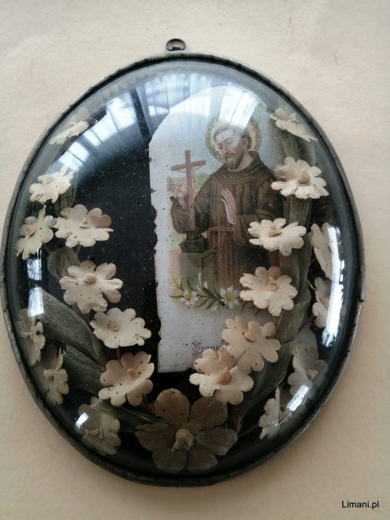 ABCYBILDER SZKŁO WYPUKŁE ŚW.FRANCISZEK OBRAZEK