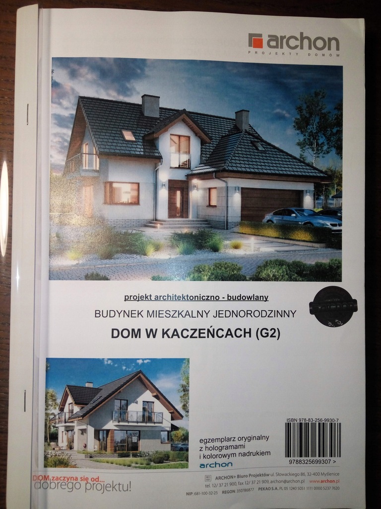 Projekt Domu - Dom w Kaczeńcach (G2)